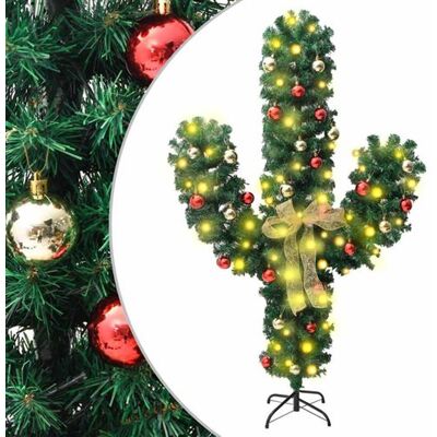 Non communiqué Cactus de Noël avec support et LED Vert 210 cm PVC vert - Publicité Non communiqué Cactus de Noël avec support et LED Vert 210 cm PVC vert - Publicité
