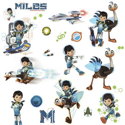 RoomMates stickers muraux Miles From Tomorrowland vinyle 21 pièces Rouge - Publicité RoomMates stickers muraux Miles From Tomorrowland vinyle 21 pièces Rouge - Publicité