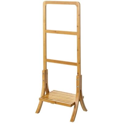 Non communiqué Porte serviettes de salle de bain en bambou coloris naturel - Longueur 40 x Profondeur 29 x Hauteur 104 cm -JUANIO- - Publicité Non communiqué Porte serviettes de salle de bain en bambou coloris naturel - Longueur 40 x Profondeur 29 x Hauteur 104 cm -JUANIO- - Publicité