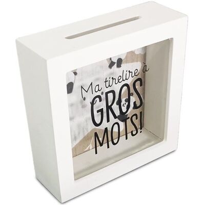 Non communiqué Cadoons Tirelire à Gros mots blanche en bois - Hauteur 15 cm - Largeur 15 cm - Profondeur 5.5 cm Blanc - Publicité Non communiqué Cadoons Tirelire à Gros mots blanche en bois - Hauteur 15 cm - Largeur 15 cm - Profondeur 5.5 cm Blanc - Publicité
