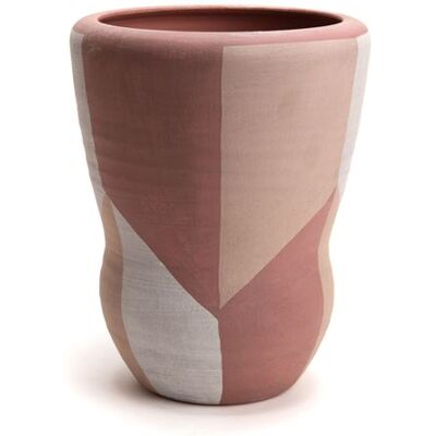 Vase en céramique Amadeus - Décoration géométrique marron - Vase déco Terracotta Line - Publicité Vase en céramique Amadeus - Décoration géométrique marron - Vase déco Terracotta Line - Publicité