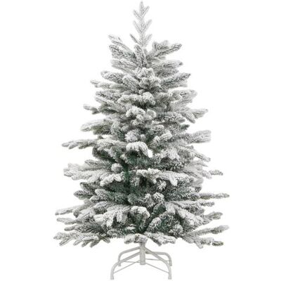 Non communiqué vidaXL Sapin de Noël artificiel à charnières avec neige floquée 120 cm Blanc - Publicité Non communiqué vidaXL Sapin de Noël artificiel à charnières avec neige floquée 120 cm Blanc - Publicité