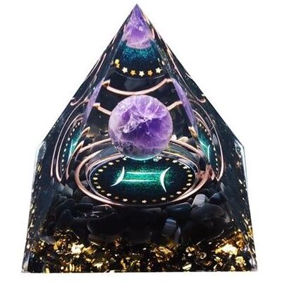 Non communiqué Pyramide Orgonite Constellation du zodiaque Gémeaux améthyste Multi - Publicité Non communiqué Pyramide Orgonite Constellation du zodiaque Gémeaux améthyste Multi - Publicité