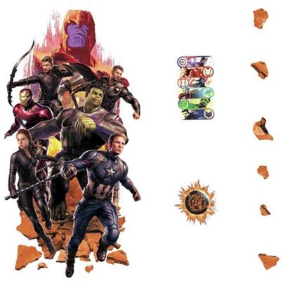 ROOMMATES Stickers géant Avengers Endgame Marvel H 92 CM Multicolors - Publicité ROOMMATES Stickers géant Avengers Endgame Marvel H 92 CM Multicolors - Publicité