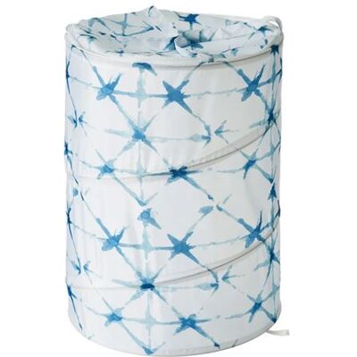 Non communiqué Corbeille de bain pliable panier à linge en polyester coloris blanc - Diamètre 40 x Hauteur 55 cm Blanc - Publicité Non communiqué Corbeille de bain pliable panier à linge en polyester coloris blanc - Diamètre 40 x Hauteur 55 cm Blanc - Publicité