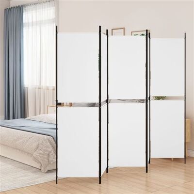 Non communiqué vidaXL Kamerscherm met 5 panelen 250x180 cm stof wit350218 Blanc - Publicité Non communiqué vidaXL Kamerscherm met 5 panelen 250x180 cm stof wit350218 Blanc - Publicité
