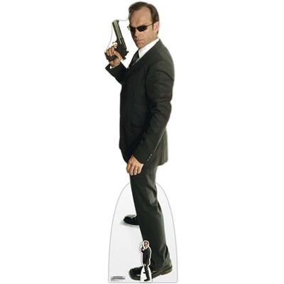 Non communiqué STAR CUTOUTS Figurine en carton Agent Smith Matrix tout de noir vêtu - Hugo Weaving - Haut 189 cm Noir - Publicité Non communiqué STAR CUTOUTS Figurine en carton Agent Smith Matrix tout de noir vêtu - Hugo Weaving - Haut 189 cm Noir - Publicité