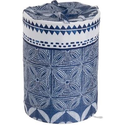 Non communiqué Corbeille de bain pliable panier à linge en polyester coloris bleu foncé - Diamètre 40 x Hauteur 55 cm bleu - Publicité Non communiqué Corbeille de bain pliable panier à linge en polyester coloris bleu foncé - Diamètre 40 x Hauteur 55 cm bleu - Publicité