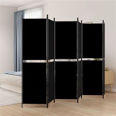 Non communiqué vidaXL Cloison de Séparation 6 Panneaux Séparateur de Pièce Pliable Diviseur Écran d'Intimité Paravent Décoration Salon Noir 300x180 cm Tissu Noir - Publicité Non communiqué vidaXL Cloison de Séparation 6 Panneaux Séparateur de Pièce Pliable Diviseur Écran d'Intimité Paravent Décoration Salon Noir 300x180 cm Tissu Noir - Publicité