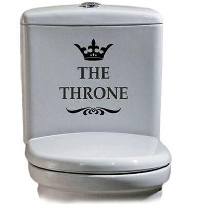 Non communiqué Sticker pour toilettes en vinyle autocollant The Throne Multi - Publicité Non communiqué Sticker pour toilettes en vinyle autocollant The Throne Multi - Publicité