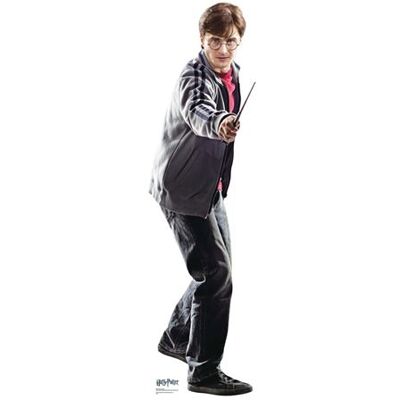 Générique STAR CUTOUTS Figurine en carton Harry Potter debout avec baguette magique, en tenue de ville Film Harry Potter 174 CM Noir - Publicité Générique STAR CUTOUTS Figurine en carton Harry Potter debout avec baguette magique, en tenue de ville Film Harry Potter 174 CM Noir - Publicité