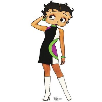 Générique STAR CUTOUTS Figurine en carton Betty Boop Robe Retro Hauteur 162 cm Noir - Publicité Générique STAR CUTOUTS Figurine en carton Betty Boop Robe Retro Hauteur 162 cm Noir - Publicité