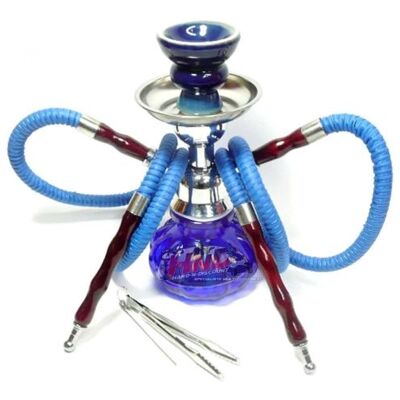 No Name Chicha Pumpkins 22cm Bleu 2 Tuyaux Multicolore - Publicité No Name Chicha Pumpkins 22cm Bleu 2 Tuyaux Multicolore - Publicité