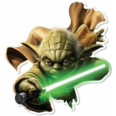 Générique STAR CUTOUTS Blason mural en carton Star Wars Yoda 65 cm Vert - Publicité Générique STAR CUTOUTS Blason mural en carton Star Wars Yoda 65 cm Vert - Publicité