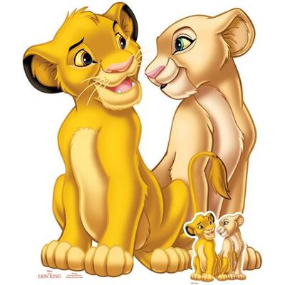 Non communiqué STAR CUTOUTS Figurine en carton – Simba et Nala - Le Roi Lion - Haut 81 cm Orange - Publicité Non communiqué STAR CUTOUTS Figurine en carton – Simba et Nala - Le Roi Lion - Haut 81 cm Orange - Publicité
