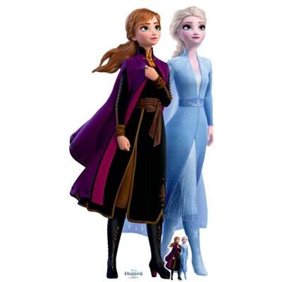 Générique STAR CUTOUTS Figurine en carton Disney La Reine des Neiges 2 Anna et Elsa ensemble Hauteur 182 cm Bleu - Publicité Générique STAR CUTOUTS Figurine en carton Disney La Reine des Neiges 2 Anna et Elsa ensemble Hauteur 182 cm Bleu - Publicité