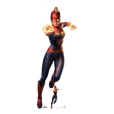 Générique STAR CUTOUTS Figurine en carton Captain Marvel Brie Larson H 89 CM Multicolors - Publicité Générique STAR CUTOUTS Figurine en carton Captain Marvel Brie Larson H 89 CM Multicolors - Publicité