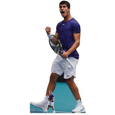 Non communiqué STAR CUTOUTS Figurine en carton – Carlos Alcaraz – Joueur de Tennis Professionnel Espagnol - Haut 185 cm Multicolors - Publicité Non communiqué STAR CUTOUTS Figurine en carton – Carlos Alcaraz – Joueur de Tennis Professionnel Espagnol - Haut 185 cm Multicolors - Publicité