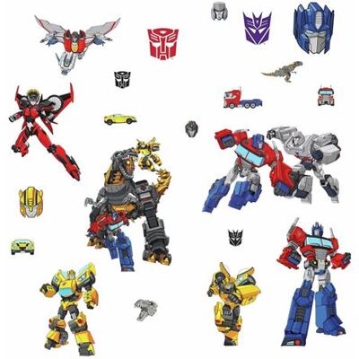 ROOMMATES 21 Stickers Transformers Cyberverse Multicolors - Publicité ROOMMATES 21 Stickers Transformers Cyberverse Multicolors - Publicité