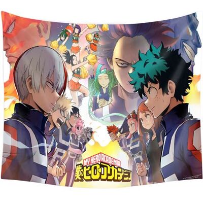 Non communiqué Tapisserie murale en polyester My Hero Academia décorations pour la maison – 130*150cm - Publicité Non communiqué Tapisserie murale en polyester My Hero Academia décorations pour la maison – 130*150cm - Publicité
