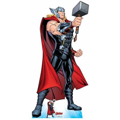Générique STAR CUTOUTS Figurine en carton Thor Comics avec marteau avengers Disney H 194 CM Rouge - Publicité Générique STAR CUTOUTS Figurine en carton Thor Comics avec marteau avengers Disney H 194 CM Rouge - Publicité
