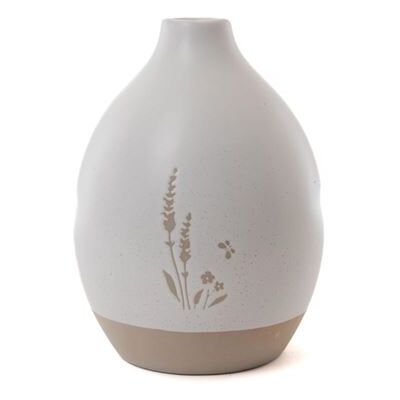 Non communiqué Vase Floral H 18 cm - Amadeus - Blanc - Grés Blanc - Publicité Non communiqué Vase Floral H 18 cm - Amadeus - Blanc - Grés Blanc - Publicité