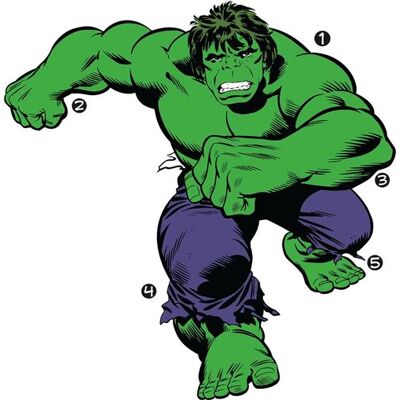 RoomMates stickers muraux Marvel Classic Hulk vinyle 19 pièces Vert - Publicité RoomMates stickers muraux Marvel Classic Hulk vinyle 19 pièces Vert - Publicité