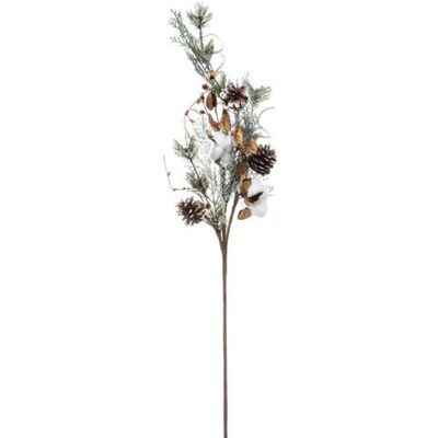 Non communiqué Atmosphera Créateur d'intérieur - Branche Déco de Noël Coton & Baies 78cm Multicolore Multicolore - Publicité Non communiqué Atmosphera Créateur d'intérieur - Branche Déco de Noël Coton & Baies 78cm Multicolore Multicolore - Publicité