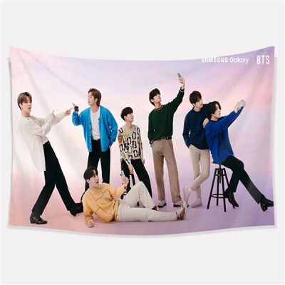 Non communiqué Tapisserie murale en polyester BTS décorations pour la maison – 100*70cm (#B5305) - Publicité Non communiqué Tapisserie murale en polyester BTS décorations pour la maison – 100*70cm (#B5305) - Publicité