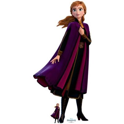 Générique STAR CUTOUTS Figurine en carton Disney La Reine des Neiges 2 Anna manteau pourpre Hauteur 168 cm Multicolors - Publicité Générique STAR CUTOUTS Figurine en carton Disney La Reine des Neiges 2 Anna manteau pourpre Hauteur 168 cm Multicolors - Publicité