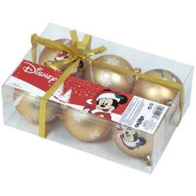 Non communiqué Pack de 6 boules de sapin diamètre 8cm de Mickey Mouse Disney ARDITEX WD13423 Or - Publicité Non communiqué Pack de 6 boules de sapin diamètre 8cm de Mickey Mouse Disney ARDITEX WD13423 Or - Publicité