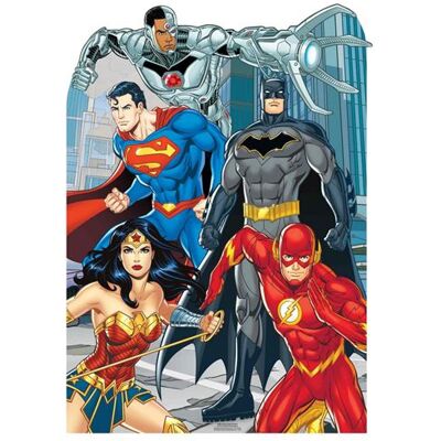 Générique STAR CUTOUTS Figurine en carton passe-tete Enfant La ligue des justiciers DC Comics Hauteur 135 CM Bleu - Publicité Générique STAR CUTOUTS Figurine en carton passe-tete Enfant La ligue des justiciers DC Comics Hauteur 135 CM Bleu - Publicité