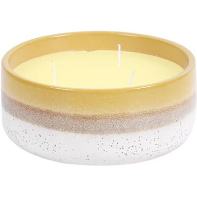 Home Deco Factory - Ceramic Citronella Candle - Jaune - Publicité Home Deco Factory - Ceramic Citronella Candle - Jaune - Publicité