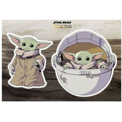 Non communiqué KOMAR Stickers Muraux géant Mandolorian Bébé Yoda Grogu -The Child- Star Wars 50 x 70 cm Multicolors - Publicité Non communiqué KOMAR Stickers Muraux géant Mandolorian Bébé Yoda Grogu -The Child- Star Wars 50 x 70 cm Multicolors - Publicité