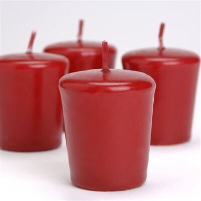 Non communiqué Lot de 4 bougies Votive 4,6 x 5,1 cm rouge - Amadeus - Rouge - Cire Rouge - Publicité Non communiqué Lot de 4 bougies Votive 4,6 x 5,1 cm rouge - Amadeus - Rouge - Cire Rouge - Publicité