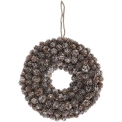 Rico Design Couronne de pommes de pin miniatures Ø 30 cm Marron - Wreath - Publicité Rico Design Couronne de pommes de pin miniatures Ø 30 cm Marron - Wreath - Publicité