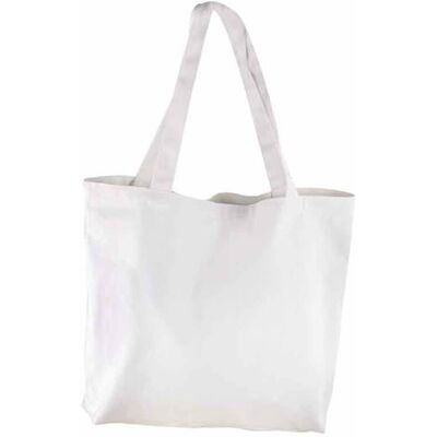 Non communiqué Sac en coton 46 x 30 cm - Blanc Blanc - Publicité Non communiqué Sac en coton 46 x 30 cm - Blanc Blanc - Publicité