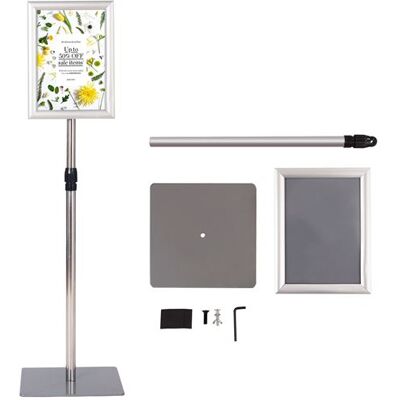 Non communiqué Présentoir sur Pied GIANTEX Argent 73,5- 118 cm Porte Affiche sur Pied A4 Support Réglable en Acier Inoxydable - Publicité Non communiqué Présentoir sur Pied GIANTEX Argent 73,5- 118 cm Porte Affiche sur Pied A4 Support Réglable en Acier Inoxydable - Publicité