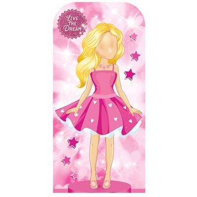Iconicgreats - PinkDoll - Rose - 193cm - Silhouette en carton - Publicité Iconicgreats - PinkDoll - Rose - 193cm - Silhouette en carton - Publicité