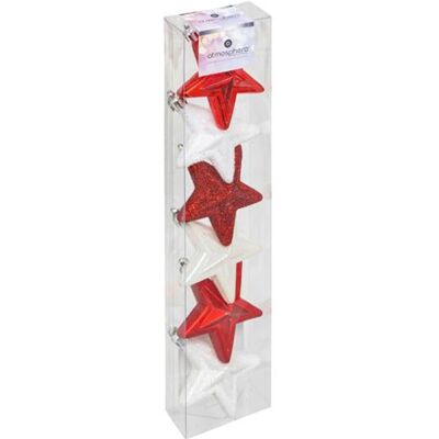 Non communiqué Atmosphera Créateur d'intérieur - Sujet de Noël 6 Pièces "Christmas Country" 6cm Rouge & Blanc - Publicité Non communiqué Atmosphera Créateur d'intérieur - Sujet de Noël 6 Pièces "Christmas Country" 6cm Rouge & Blanc - Publicité