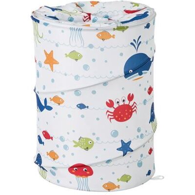 Non communiqué Corbeille de bain pliable panier à linge en polyester coloris multicolore - Diamètre 40 x Hauteur 55 cm-JUANIO- Multicolore - Publicité Non communiqué Corbeille de bain pliable panier à linge en polyester coloris multicolore - Diamètre 40 x Hauteur 55 cm-JUANIO- Multicolore - Publicité