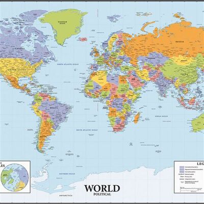 Non communiqué ROOMMATES Stickers - Carte Géante Du Monde - Hauteur 101,6 cm Rouge - Publicité Non communiqué ROOMMATES Stickers - Carte Géante Du Monde - Hauteur 101,6 cm Rouge - Publicité
