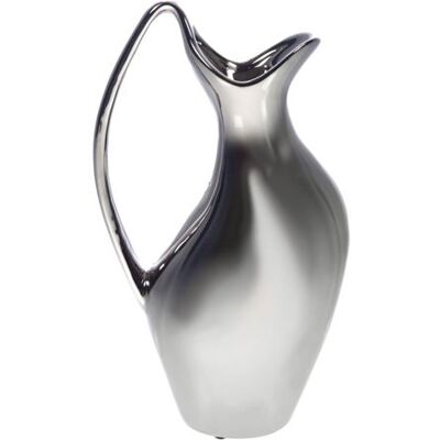 Non communiqué Vase Météore Chrome 33 cm - Amadeus - Argent - Céramique Argent - Publicité Non communiqué Vase Météore Chrome 33 cm - Amadeus - Argent - Céramique Argent - Publicité