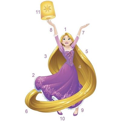 RoomMates sticker mural Rapunzel vinyle pailleté 78,7 x 127 cm Multicolors - Publicité RoomMates sticker mural Rapunzel vinyle pailleté 78,7 x 127 cm Multicolors - Publicité
