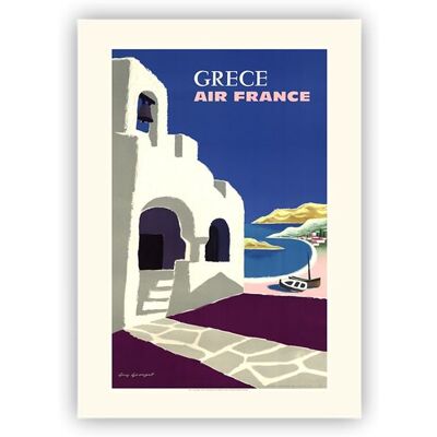 Non communiqué Air France - GRÈCE - GEORGET 1959 - 60x80cm - AFFICHE - Publicité Non communiqué Air France - GRÈCE - GEORGET 1959 - 60x80cm - AFFICHE - Publicité