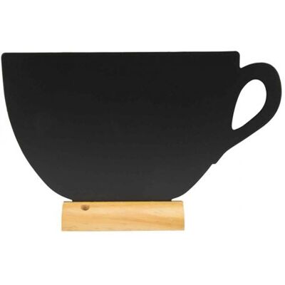 AC-Déco Ardoise de table avec feutre blanc - Forme tasse - L 24 x l 25,3 cm Multicolore - Publicité AC-Déco Ardoise de table avec feutre blanc - Forme tasse - L 24 x l 25,3 cm Multicolore - Publicité