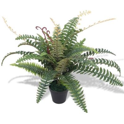 VIDAXL Plante artificielle avec pot Fougère 60 cm Vert Vert - Publicité VIDAXL Plante artificielle avec pot Fougère 60 cm Vert Vert - Publicité