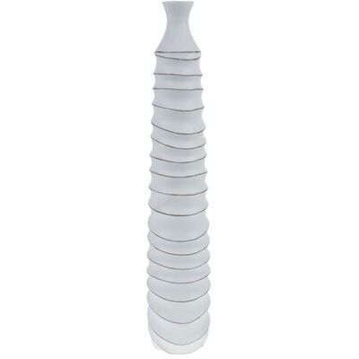 Vase en Résine Blanc Gao 93 cm - Décoration moderne et élégante - Publicité Vase en Résine Blanc Gao 93 cm - Décoration moderne et élégante - Publicité