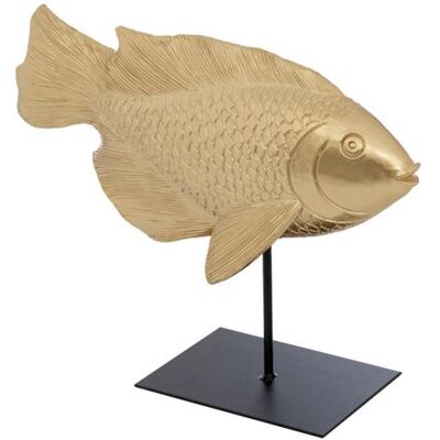 Non communiqué Atmosphera Créateur d'intérieur - Statuette Poisson en Résine "Océane" 25cm Doré Doré - Publicité Non communiqué Atmosphera Créateur d'intérieur - Statuette Poisson en Résine "Océane" 25cm Doré Doré - Publicité