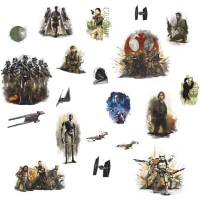 RoomMates stickers muraux Star Wars Rogue One vinyle 20 pièces Multicolors - Publicité RoomMates stickers muraux Star Wars Rogue One vinyle 20 pièces Multicolors - Publicité